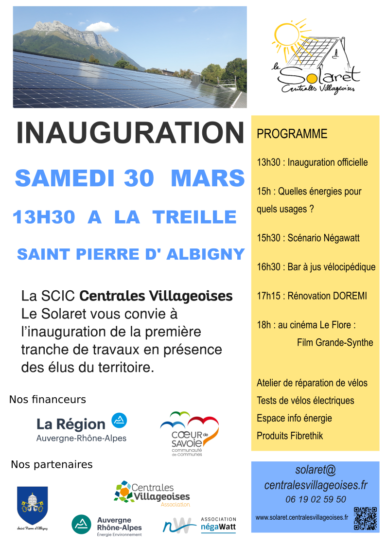 L'inauguration du Solaret